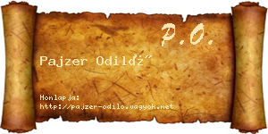 Pajzer Odiló névjegykártya